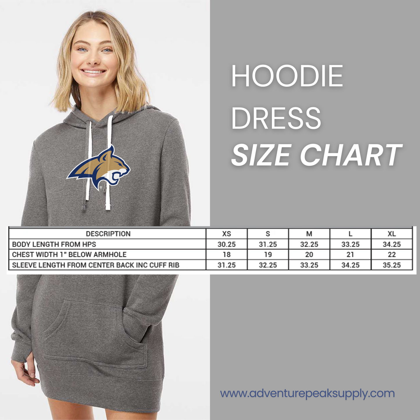 MSU Bobcats Hoodie Dress