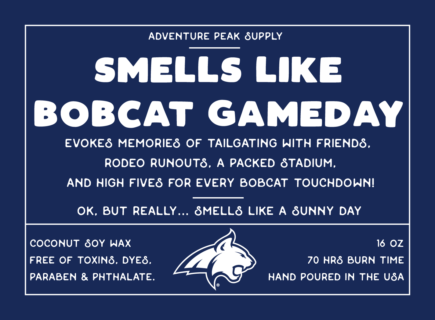 Smells Like Bobcat Gameday Candle - 4 Scents to Choose From