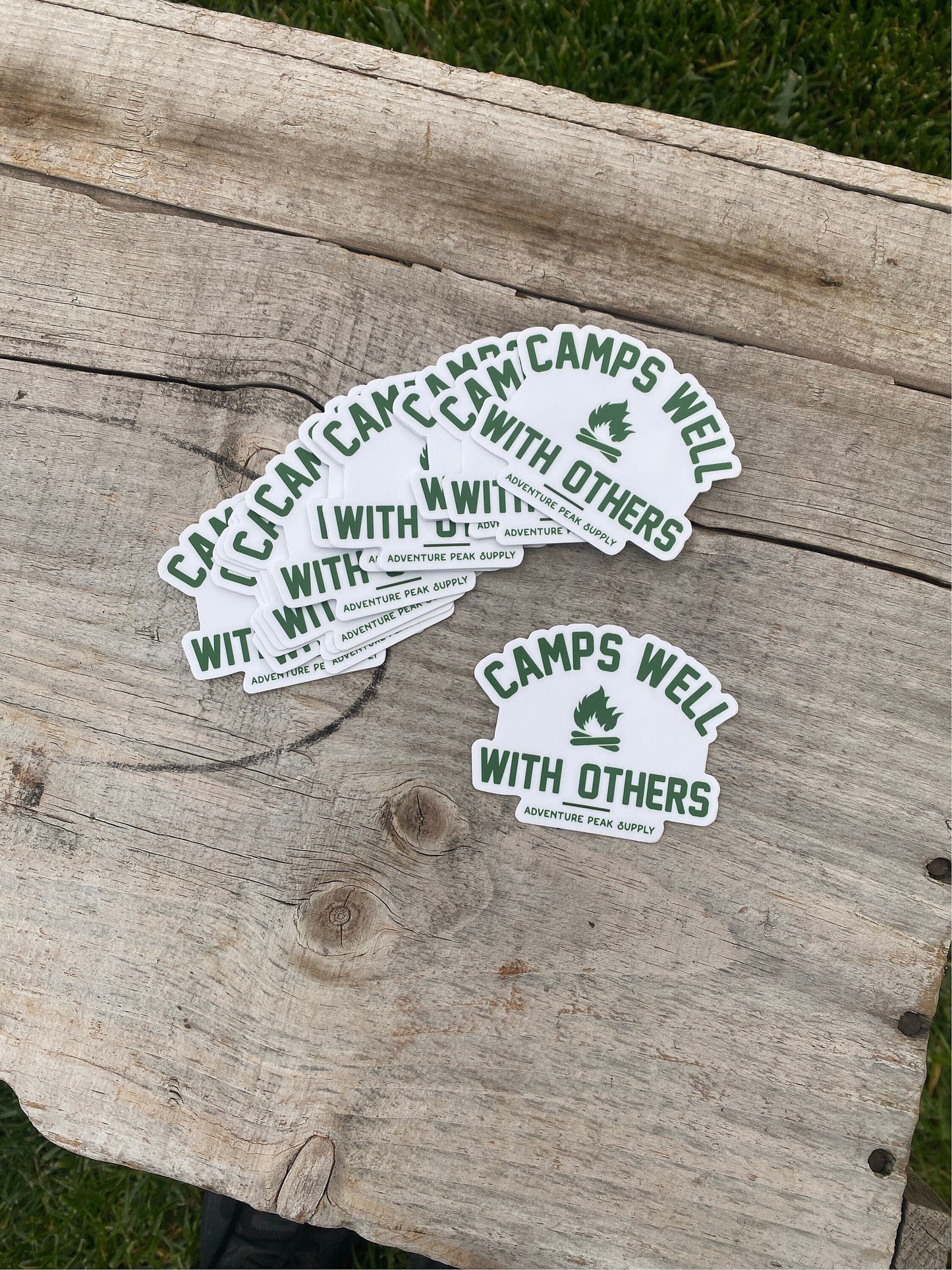 Camps Well With Others - Waterproof Sticker