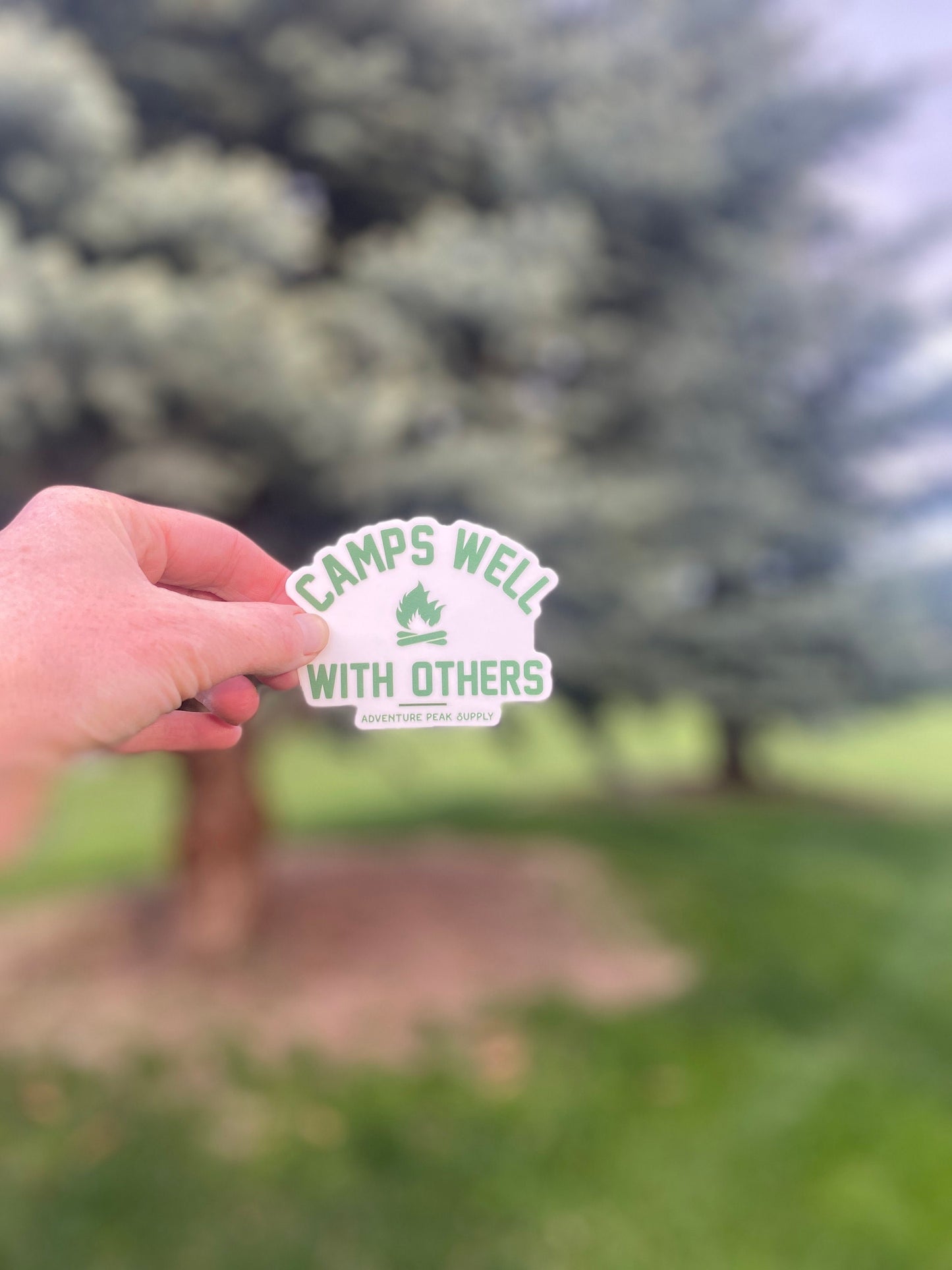 Camps Well With Others - Waterproof Sticker
