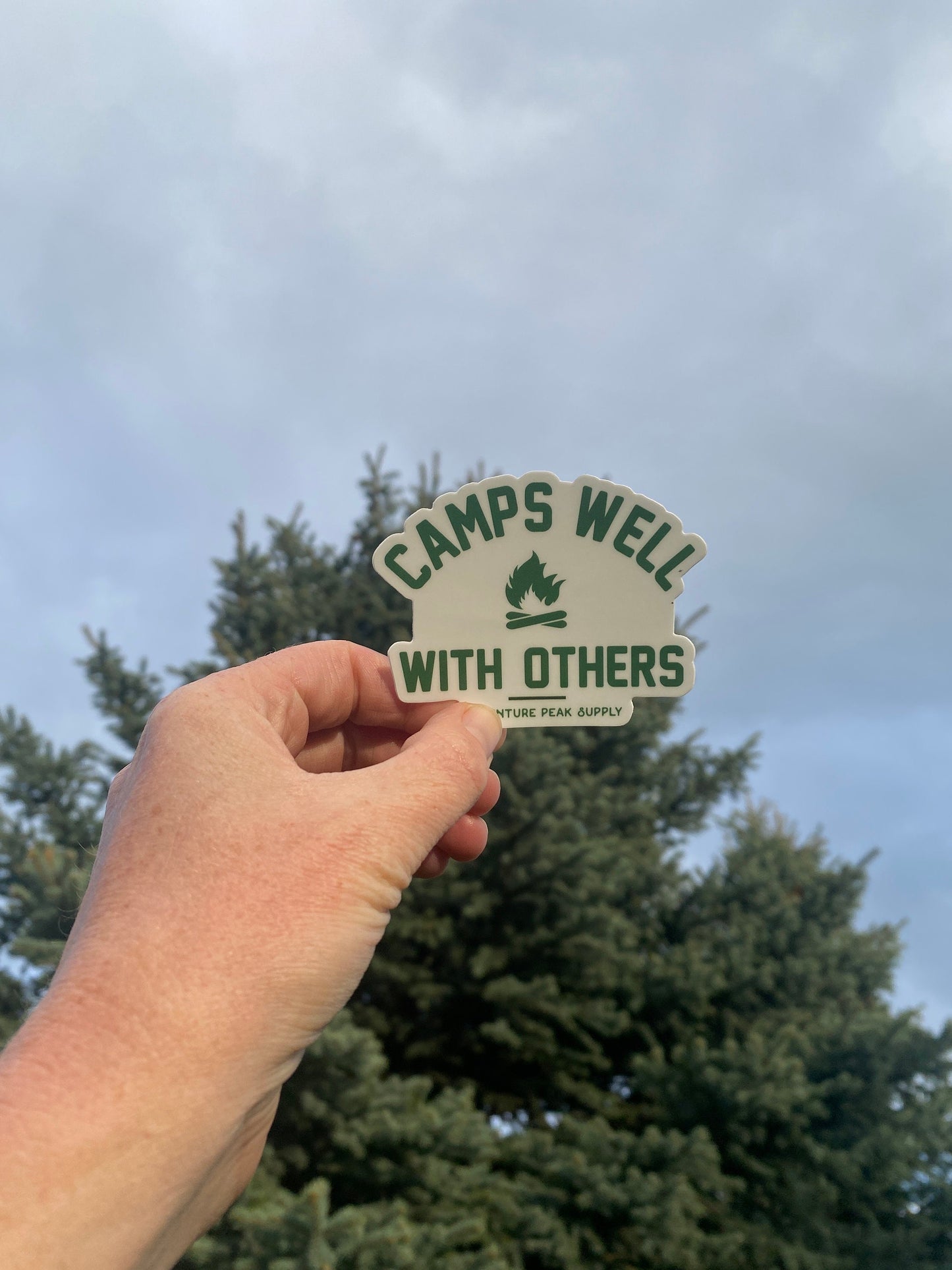 Camps Well With Others - Waterproof Sticker