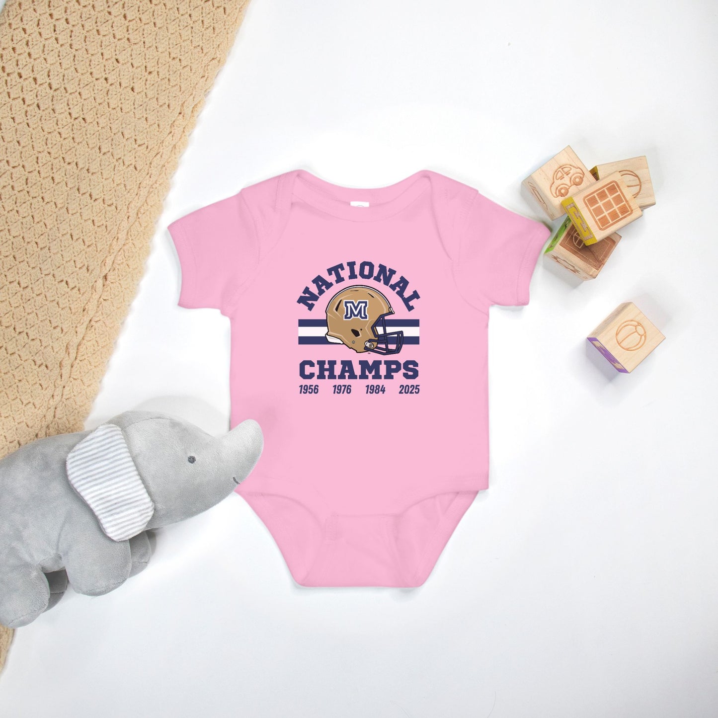 Baby Onesie - MSU Bobcats National Champions (3 colors available)