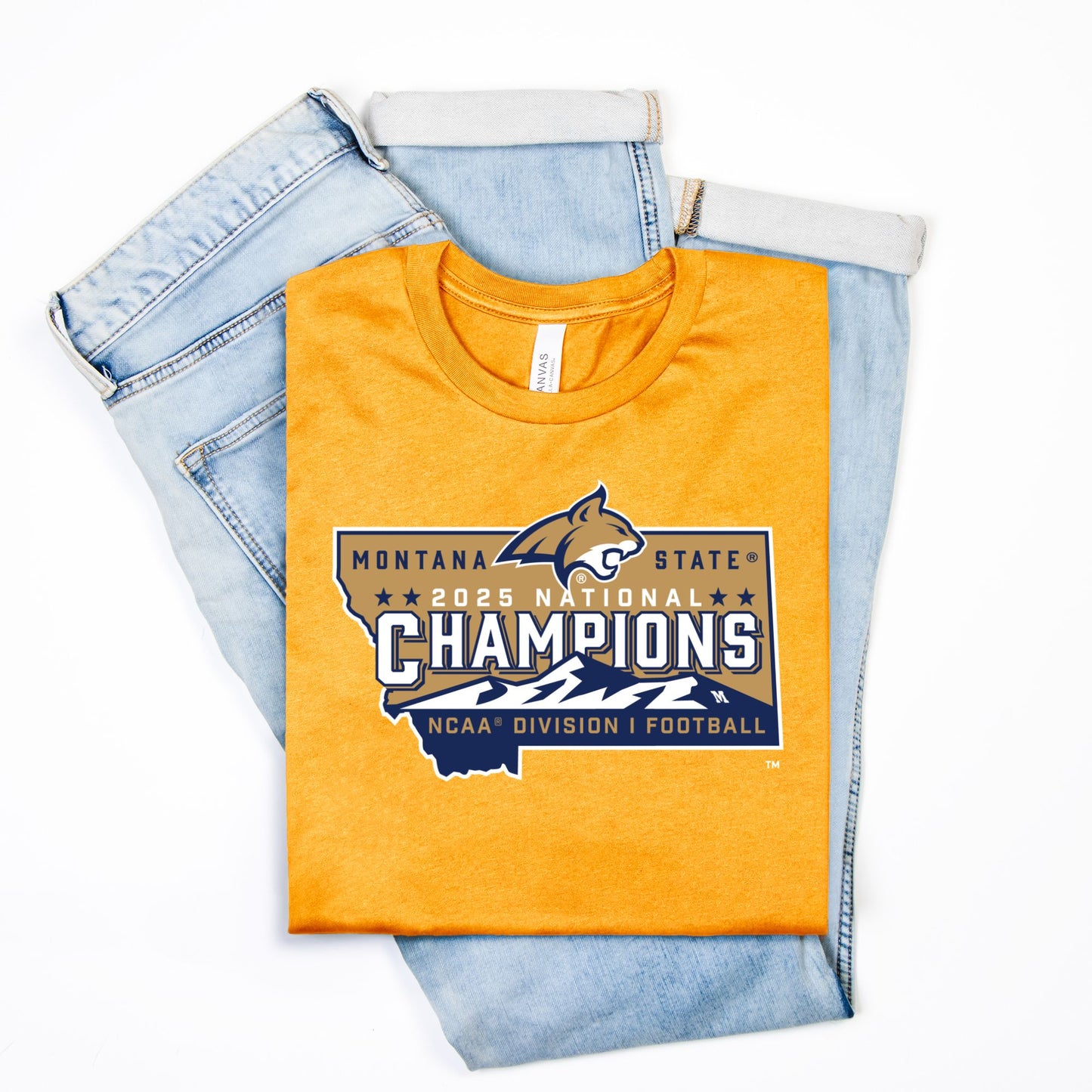 Adult Unisex - Official NCAA Football Champions Tee (MSU Bobcats!)