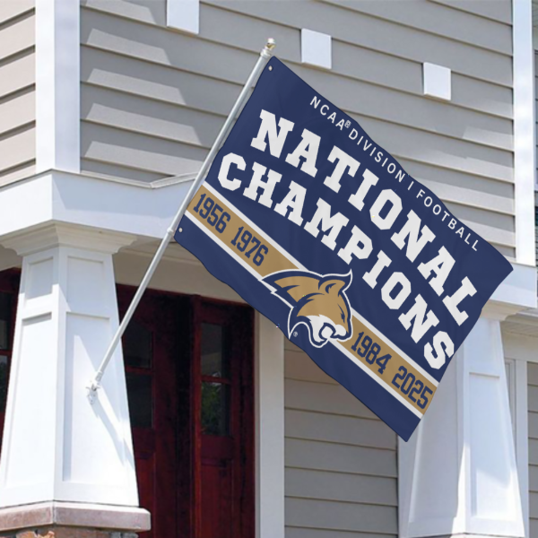 MSU Bobcats National Champions All Years in Football - 3' x 5'