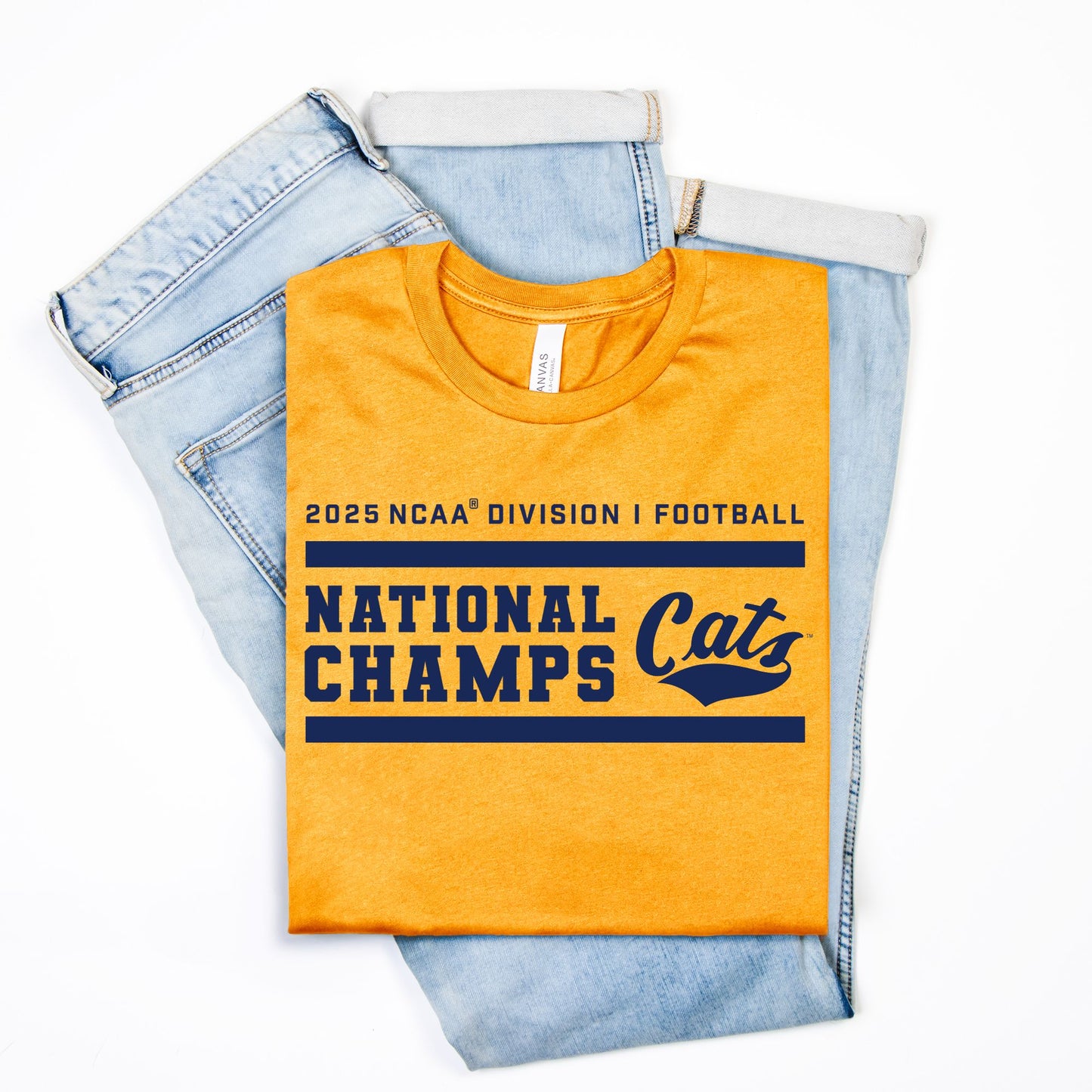 MSU Bobcats National Champions T-Shirt (Pink, Grey, Gold)