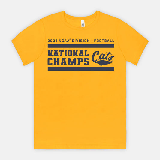 MSU Bobcats National Champions T-Shirt (Pink, Grey, Gold)