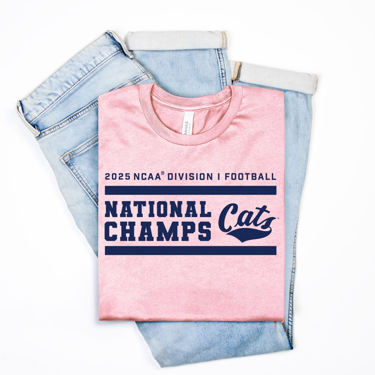 MSU Bobcats National Champions T-Shirt (Pink, Grey, Gold)