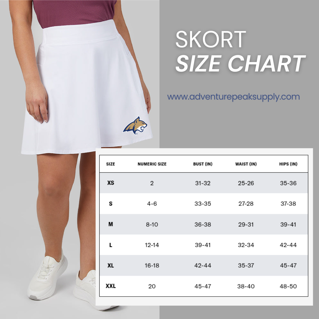 MSU Bobcats Flowy Skort (White)