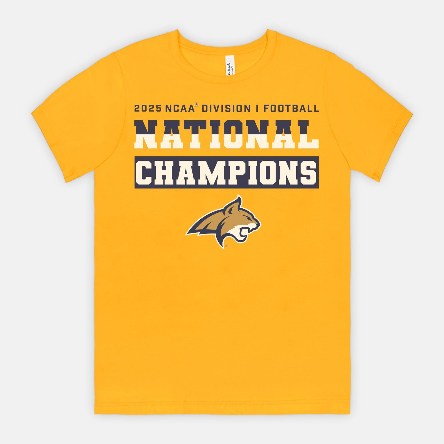 Adult Unisex - MSU Bobcats FCS DI Football National Champions T-Shirt