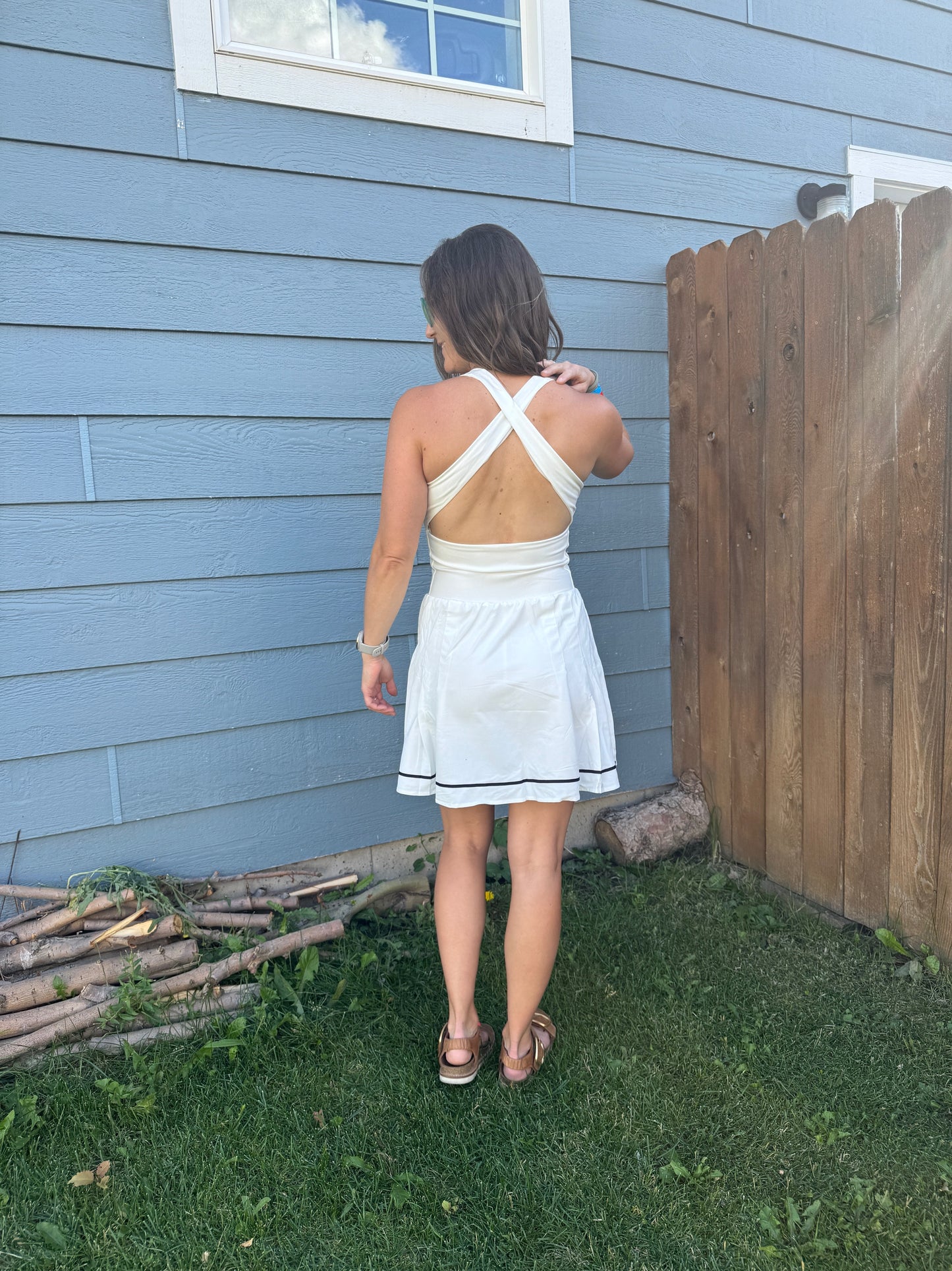 MSU Bobcats White Skater Dress