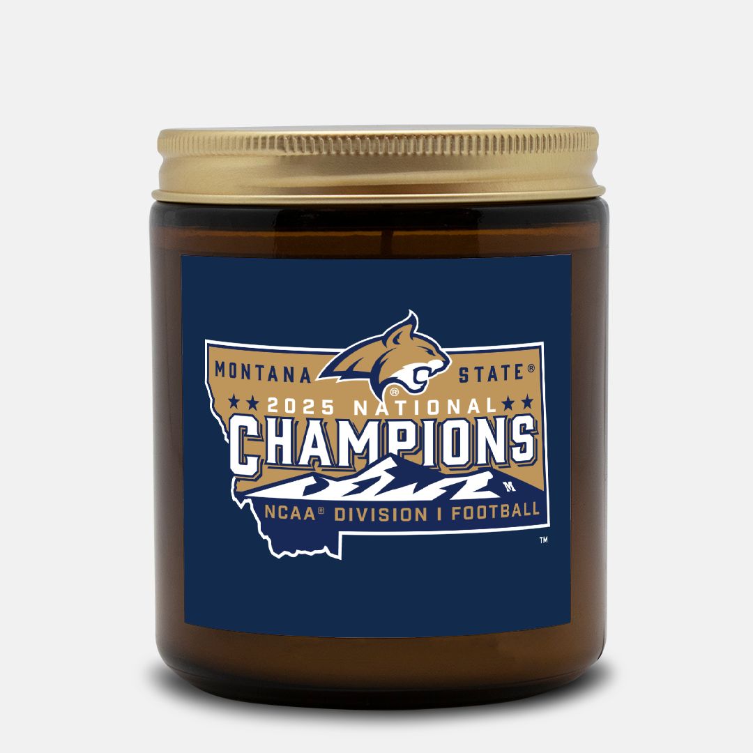 2025 MSU Bobcats National Champions Candle