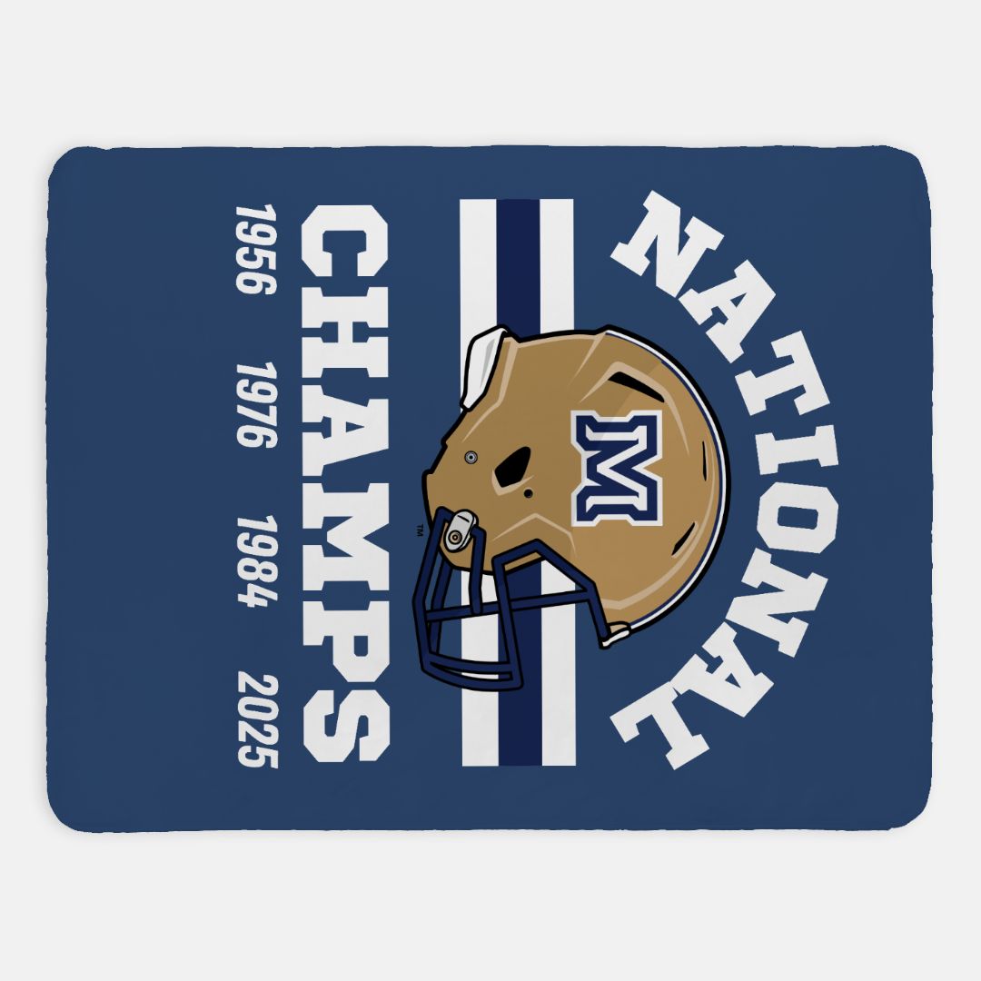 MSU Bobcats National Champions Sherpa Blanket - 60" x 80"(SAND)