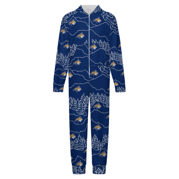PREORDER (Ships Nov 1) - YOUTH MSU Bobcats Fleece Onesie - Mountain Bobcat