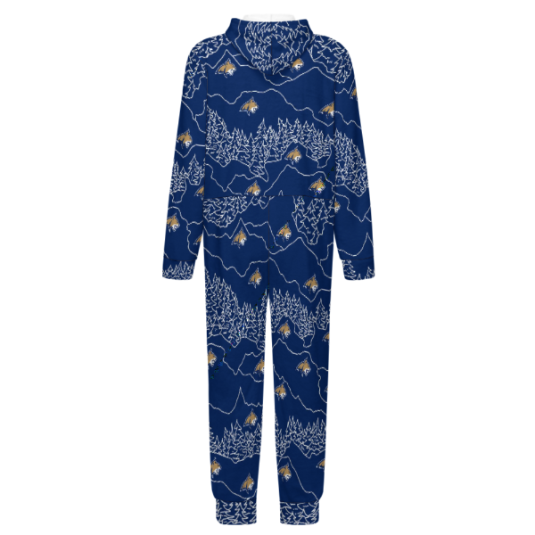 PREORDER (Ships Nov 1) - YOUTH MSU Bobcats Fleece Onesie - Mountain Bobcat