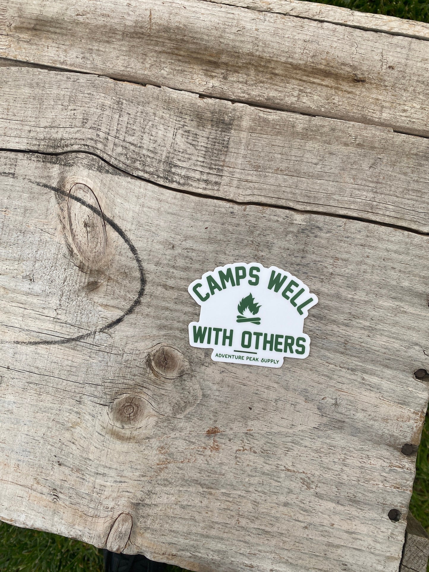 Camps Well With Others - Waterproof Sticker