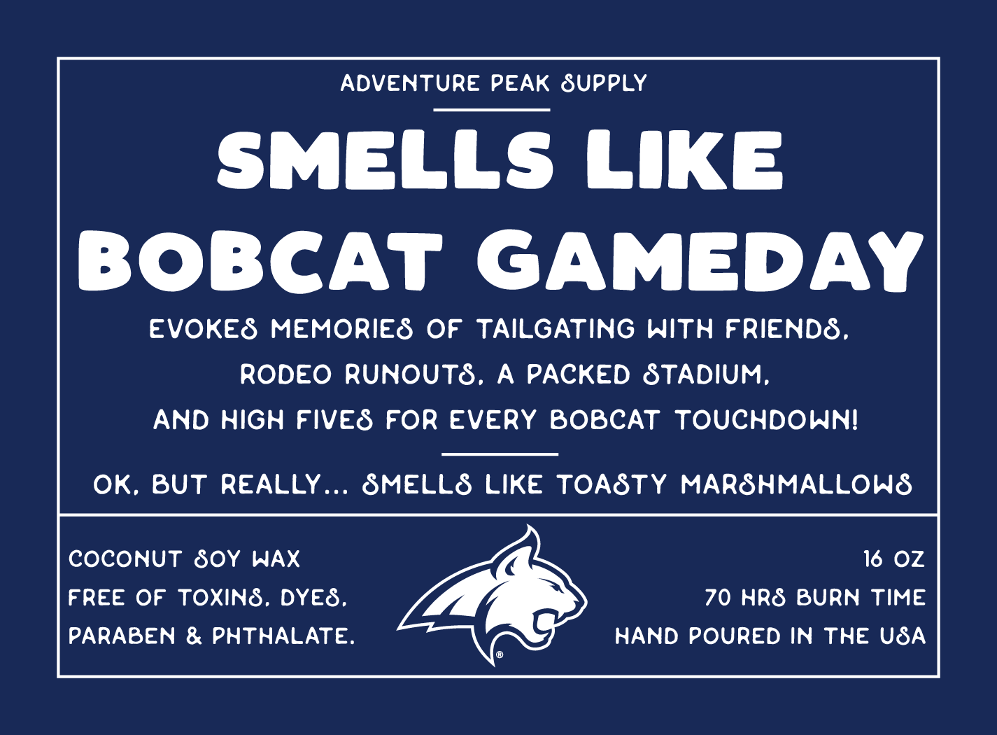 Smells Like Bobcat Gameday Candle - 4 Scents to Choose From