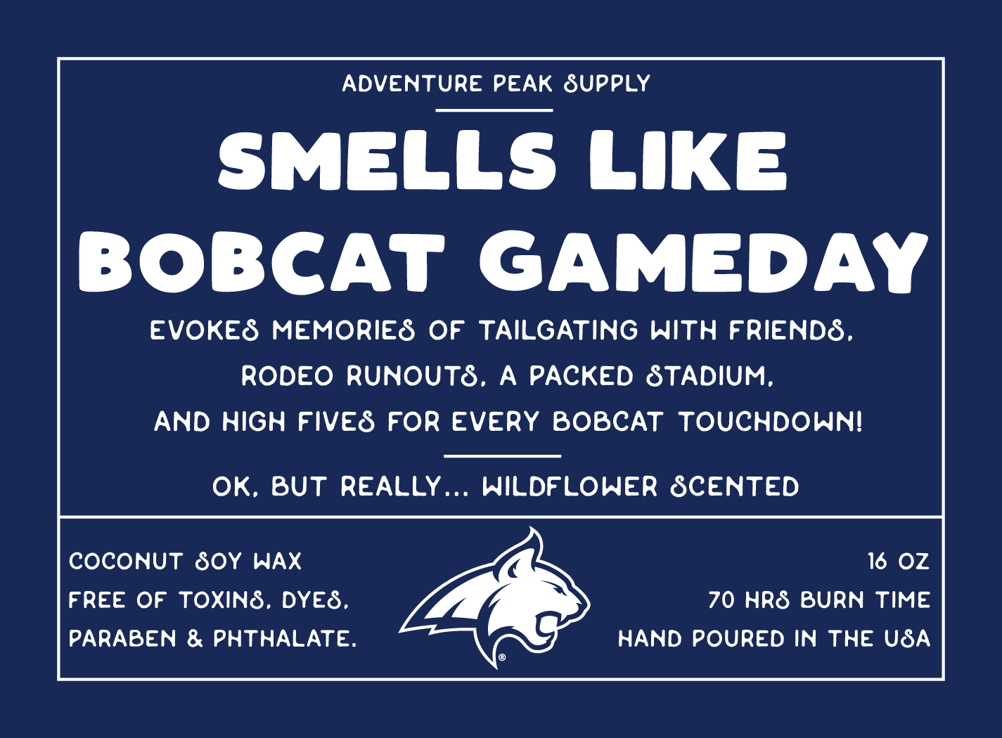 Smells Like Bobcat Gameday Candle - 4 Scents to Choose From